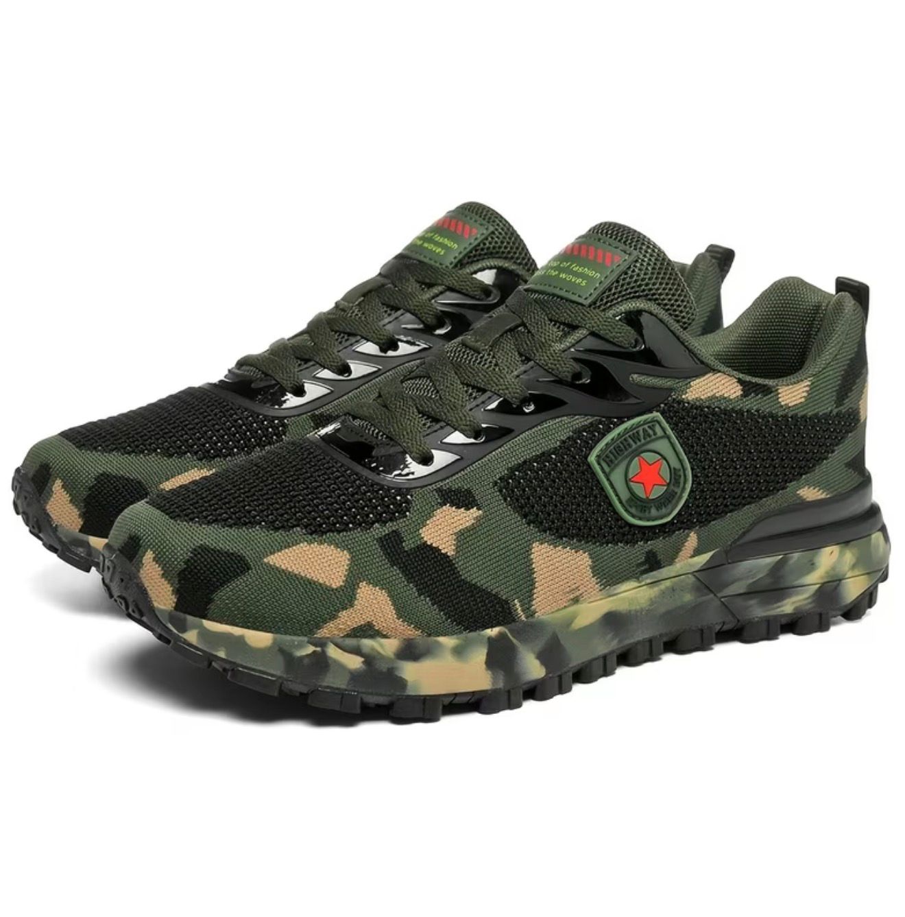 Tactical Camo Sneakers Men π₯
