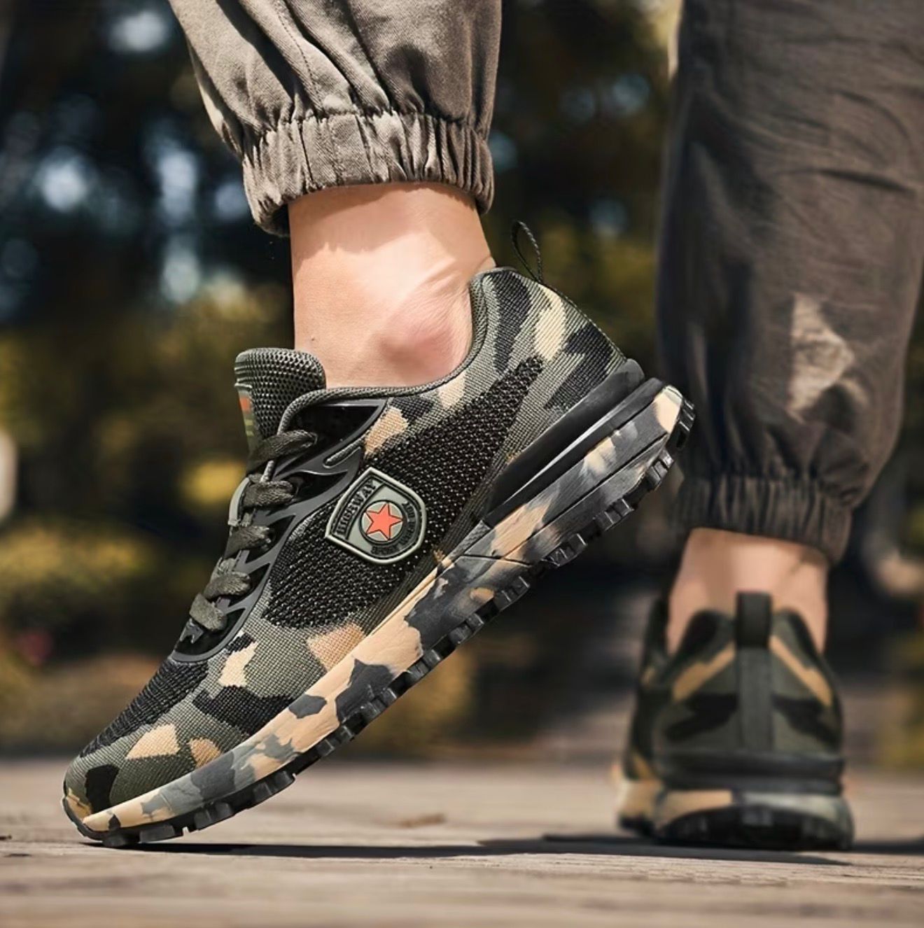 Tactical Camo Sneakers Men 🔥