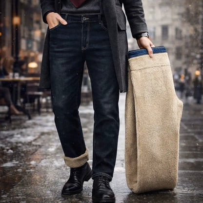 Warm Fleece-Lined Jeans