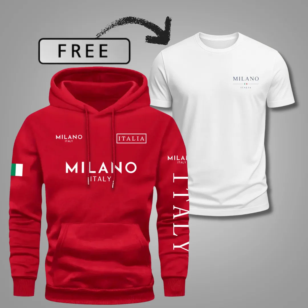 Men’s Milano Comfort Hoodie — Includes Free T-Shirt 🎁
